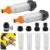 Wasserfilter Gartenschlauch-Set, 2 Stück 3/4 Zoll Wasservorfilter Wasserfilter mit 4 Filtereinsätzen und 5 Schnelladaptern für Hochdruckreiniger Gartenbewässerung Gartenpumpe Wohnmobil Haushalt