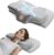 Ergonomisches Nackenstützkissen (HWS) – Premium Memory Schaum Kopfkissen für Seitenschläfer – Orthopädisches Schlafkissen zur Nackenentlastung mit 2 Höhen & atmungsaktivem Öko-Tex Bezug