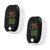 Fingerpulsoximeter Sport, SpO₂ & Pulsfrequenzmesser mit OLED-Display, tragbar für Training, Wandern und Freizeit (Schwarz, 2 Stück)