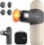 RENPHO Mini-Thermo-Massagepistole mit Wärmefunktion, Mini-Massagepistole, tragbares modisches Percussion-Massagegerät, mit farbigen Silikonhüllen, Reisegröße mit Tragetasche, für Muskelmassage, Beige