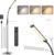 Mojimdo 120 LED Stehlampe, helle Stehlampen für Wohnzimmer, 3 Farbmodi & 10 Helligkeiten, 3000K-6000K Standlicht, Schwanenhals-Leselampe mit Touch-Steuerung für Schlafzimmer, Büro