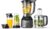 Nutribullet Full Size Blender Combo, elektrischer Mixer, multifunktionaler Zerkleinerer, professionell, 1200 Watt Leistung, 1,89 l Krug, 946 ml und 710 ml Gläser, Schwarz, NBF580B