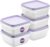 SmartStore Frischhaltedosen mit Deckel und Kühlschrank-Organizer, 0,5 l, 5er-Set, geeignet für Kühlschrank und Gefrierschrank, BPA-freie Meal-Prep-Boxen, Gefrierbox-Set