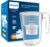 Philips Wasserfilterkanne XL + 3 Geschmacksrichtungen + Ersatzfilterkartuschen, schneller Wasserdurchfluss, weiß, 3,4 Liter, elektronischer Timer