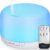 Hianjoo Aroma-Diffusor 450 ml, Luftbefeuchter mit Timer, Ultraschall-Aromatherapie-Diffusor, 7 Farben LED mit Fernbedienung für Schlafzimmer/Büro/Yoga/Spa – Reinweiß