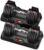 EnterSports 12 kg x 2 verstellbare Hanteln, verstellbare platzsparende Hanteln, rutschfester Griff, 5 Gewichtsstufen: 2–12 kg, gut für Zuhause, Büro, Fitnessstudio, Körpertraining