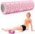 Pilates-Roller mit Yoga-Säule – Faszienrolle aus rosa Schaumstoff für optimale Muskelkraft, Fitness und Faszienmassage – multifunktionaler Sportroller für Zuhause und Fitnessstudio
