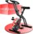 CURSOR FITNESS Heimtrainer, Fitnessfahrrad, geräuschlos, mit verstellbarem Widerstand, Lenker und Sitz, LCD-Display, atmungsaktive Sitze für Cardio-Training
