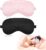 Molain 2er Pack Seidenschlafmaske Damen, weiche Seidenschlafmaske, Augenmaske mit verstellbarem Riemen, Schlafmaske, lichtblockierende Schlafmaske für Pausenreisen, blockiert Licht