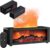 Luftbefeuchter Kamin, Flammen-Aroma-Diffusor, 150 ml Diffusor für ätherische Öle mit Fernbedienung und 7-Farben-LED-Beleuchtung, automatische Abschaltung, Timer für Zuhause, Büro, Schlafzimmer, Geschenk