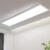 CBJKTX LED-Panel-Deckenleuchte dimmbar – flaches langes Deckenpaneel mit Fernbedienung, große Deckenlampe, weiße Tageslichtlampe, Bürolampe, Decke für Büro, Werkstatt, Küche, Arbeitszimmer, Flur