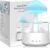 Regenwolken-Luftbefeuchter, 450 ml, Regenwolken-Luftbefeuchter mit 3 Modi und 7 Farben, LED-Leuchten, Aroma-Diffusor, Nano-Nebel-Regenpilzlampe für Kinderzimmer, Schlafzimmer, Zuhause, Büro (weiß)