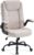 CASTLOVE Bürostuhl, Ergonomischer Schreibtischstuhl, Chefsessel mit gepolsterten Armlehnen, klappbar, Höhenverstellung, Wippfunktion und Kopfstütze, bequem für Zuhause, Büro, Bürostuhl, 150 kg, beige Stoff