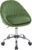 WOLTU Home-Office-Stuhl, ergonomisch, Make-up-Stuhl, Drehstuhl, mit Rollen, Schreibtischstuhl, 150 kg belastbar, für Arbeitszimmer, Schlafzimmer, Samt, Grün, BS167dgn