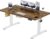Flamaker höhenverstellbarer Schreibtisch 160 x 80 cm, 25 mm ganze Tischplatte mit bürstenlosem Motor, stabiler ergonomischer Stehschreibtisch, elektrisch höhenverstellbar mit Kabelführungsschale
