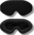 3D-Schlafmaske, blickdichte Schlafmaske für Damen und Herren, für Seitenschläfer, bequeme Augenmaske mit Augenraum, Schlafmaske aus Baumwolle, verstellbar, Reisen, Festival, Camping (schwarz, 1er-Set)