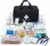 Erste-Hilfe-Set, 130-teiliges Erste-Hilfe-Set, Notfallausrüstung inkl. Bandagen, Notfalldecke, Pfeifen, Pflaster, Mull, Reiseapotheke (schwarz)