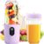 Tragbarer Mixer, 500 ml Smoothie Maker to Go, 16 Blatt Mini-Standmixer, 1200 mAh, tragbarer Mixer mit Digitalanzeige, Mini-Smoothie-Mixer für Babynahrung, Saft, Marmelade, Shake, Smoothie, Lila