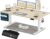 Homall höhenverstellbarer Schreibtisch 160 x 80 cm, elektrischer Schreibtisch mit vierteiliger Tischplatte, Computertisch mit Memory-Funktion, Stehpult