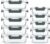 Visario Frischhaltedosen-Set aus Glas, 20-teilig (10 Behälter + 10 Deckel) – 5 x 1040 ml & 5 x 370 ml | Borosilikatglas | Luftdicht und auslaufsicher | BPA-frei | Mikrowellen-, ofen- und spülmaschinenfest