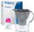BRITA Marella Wasserfilterkanne Graphite (2,4 L) inkl. 3 x Maxtra Pro Pure Performance Kartuschen – kühlschrankgeeignete Filterkanne mit BRITA Memo, Klappdeckel, filtert Verunreinigungen