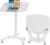 BONTEC Klappbarer Computertisch 65 x 50 cm, höhenverstellbar mit 4 Rollen, Laptoptisch klappbar, Beistelltisch für Büro, Wohnzimmer, Schlafzimmer, bis 12 kg, ideal für Heimarbeit und kleine Räume