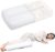 Kniekissen für Seitenschläfer aus Memory-Schaum, ergonomisches und verstellbares Beinkissen für optimale Schlafposition und Druckverteilung, weiß