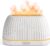 SOULORIGIN Diffusor für ätherische Öle, Flammeneffekt-Aromatherapie mit 7-farbigen LED-Lichtern und automatischer Abschaltung, Ultraschall für zu Hause, 120 ml Samll-Duftdiffusor für ätherische Öle – Weiß