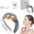 Massagegerät, 4D Bionische Hand Nackenmassagegerät, Elektrisches Shiatsu Massagegerät mit Wärme 3 Modi & 2 Heizstufen, Tiefenmassage für Nacken & Schultern (Weiß)