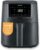 Severin Heißluftfritteuse, Single, Fritteuse zum Kochen ohne Fett, Touch-Display, 8 Automatikprogramme, vielseitige Zubereitung, Warmhaltefunktion, 4L, 1300W, Schwarz, FryLight, FR 2461