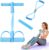 Bauchtrainer, multifunktionales Spannseil mit Rückentrainer & Fitnessbändern, Sit-Up-Trainingsgerät, 6 Röhren, elastisches Zugseil, Sportgerät Zuhause für das Training von Taille, Beinen, Bauch, Blau