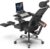 Newtral MAGICH-PRO Ergonomischer Bürostuhl mit Fußstütze, ergonomischer Schreibtischstuhl mit dynamischer Kopfstütze & Lordosenstütze, ergonomischer Bürostuhl (Magic Pro + abnehmbare Tischplatte, schwarz)