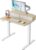 HUANUO Höhenverstellbarer Schreibtisch 80 x 53 cm mit Schubladen, kompatibler C-Klemmhalterung, Schreibtisch höhenverstellbar mit 4 Memory-Höheneinstellungen