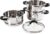 Tower T80836 Essentials Induktions-Dampfgarer, 3-lagig, mit Glasdeckel und Silikongriffen, Kartoffeldämpfer aus Edelstahl mit polierter Hochglanzoberfläche, 18 cm, Silber
