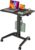 Gibbon Mounts höhenverstellbarer Schreibtisch, mobiler Laptoptisch für Laptop und Computer, tragbarer Stehschreibtisch mit Rollen und Haken, 70 x 52 cm, Schwarz
