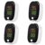 Fingerpulsoximeter Sport, SpO₂ & Pulsfrequenzmesser mit OLED-Display, tragbar für Training, Wandern und Freizeit (Schwarz, 4 Stück)
