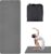8 mm faltbare Yogamatte, Reise, leichte Reise-Yogamatte mit Tragetasche, faltbare Fitnessmatte, rutschfeste Pilates-Matte, tragbare Trainingsmatte, Gymnastikmatte für Reisen, Yoga, Pilates (183 x 61 cm) (Grau)
