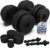 ArtSport 2er-Hantelset 20/30/40 kg – Hantelset mit 2 Hanteln, Gewichten und 4 Spinlock-Kragen