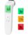 Fieberthermometer, kontaktloses Stirnthermometer, digitales Infrarot-Thermometer für Babys und Erwachsene mit sofort genauen Messwerten, Fieberalarm, LCD-Display und 35 Speicherabrufen (Creme)
