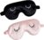 2 Stück Schlafmasken für Damen und Kinder, Augenmaske für Erwachsene, Schlafmasken, Rosa