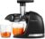 AMZCHEF Entsafter Gemüse und Obst Testsieger – Entsafter Slow Juicer mit umgekehrter Kaufunktion – schonendes Zerkleinern ohne Filter – elektrischer Entsafter mit Bürste und 2 Tassen – mattschwarz