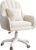 Home-Office-Stuhl, Samtstuhl mit Kissen, 360° drehbar, höhenverstellbarer Bürostuhl, ergonomisch, Schminkstuhl, Drehstuhl, für Arbeitszimmer, Schlafzimmer, maximale Belastung 120 kg, Beige