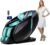 HealthRelife Ganzkörper-Massagestuhl mit Bodyscan 4D-Roboterhänden, intelligenter Shiatsu-Massage-Sitzbezug mit Sprachfunktion, Rückenheizung (schwarz)
