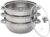 3-stöckiges Kochtopf-Set, Dampfgartopf aus Edelstahl mit verdicktem Boden und Glasdeckel, 28 cm Dampftopf für effizientes Dämpfen, Dampfgarer für Induktionsherd, Gasherd