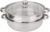 Dampfgarer-Set, Edelstahl-Kochgeschirr, 27 cm/11 Zoll, 2-lagiger Dampfgarer, Doppelkocher, Suppendampfgarer, poröses Design, Fleisch-Gemüse-Dampfgarer für die Heimküche, 27 x 27 x 19,5 cm