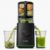 AMZCHEF Slow Juicer Kaltpress-Entsafter für Obst & Gemüse, 160 mm XXL-Einfüllöffnung für ganze Früchte, 2,5 l Behälter, 2 Filter für Saft und Sorbet, leise und leicht zu reinigen, schwarz