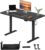 SANODESK Höhenverstellbarer Schreibtisch 120 x 60 cm, komplette Tischplatte, elektrischer ergonomischer Stehschreibtisch, Tisch, Computertisch für Home Office – Schwarz