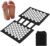 Akupressurmatte für Füße und Rücken, 2x33cm Akupunktur Matte Schwarz, Akkupressmatte fuß, Nagelmatte mit 110 Spitzen, Akupressur Fußmatte, Akupressur Massage Entspannung für Zuhause, Büro, Reisen