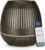 Luftbefeuchter, Aromadiffusor für Duftöle, Fernbedienung + Timer, 400 ml, Duftlampe, Aromatherapie, 7 Farben Licht, Holz-Designöl, Wellness, Schlafzimmer, Wohnzimmer (Dunkelbraun)