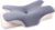 MULISOFT Nackenkissen, Memory-Schaum-Kissen, ergonomisches Kissen, Seitenschläferkissen, Nackenstützkissen, Schmetterlingskissen, zwei Höhen für alle Schlaftypen (Seiten-, Rücken-, Bauchschläfer) – Blau